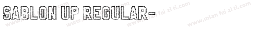 Sablon Up Regular字体转换